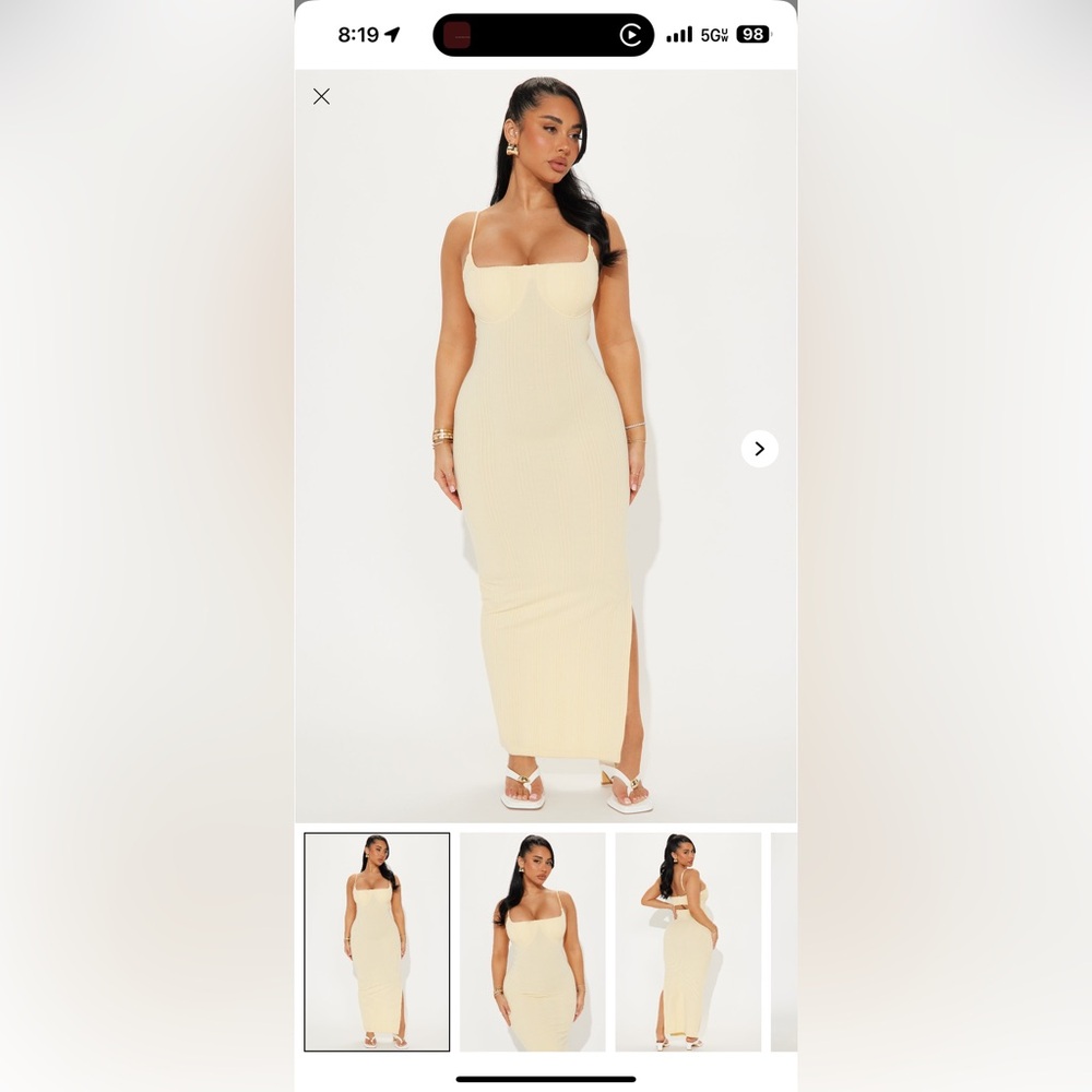 Elegant Cream Maxi Dress